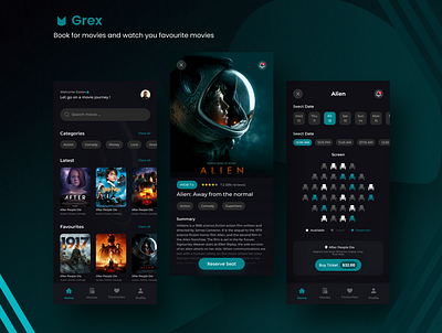 Grex app design ui ux web website