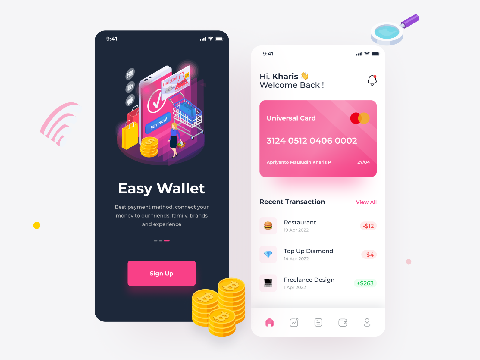 Finance Mobile Apps by Kharis Pradana on Dribbble