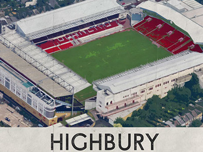 Vintage Football Grounds - Highbury