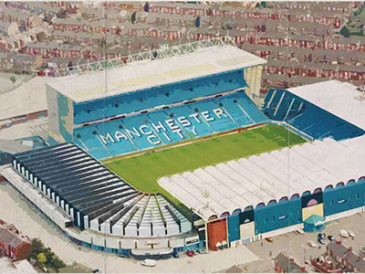 Vintage Football Grounds - Maine Road