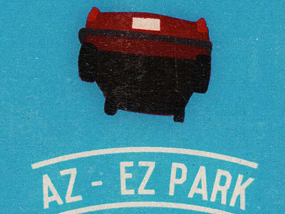 AZ-EZ Park 80s ferrisbeuller logo retro