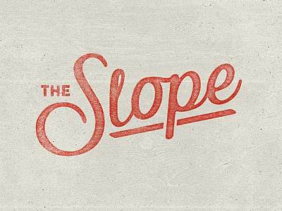 The Slope Bar & Restaurant bar branding business lettering logo restaurant surf type