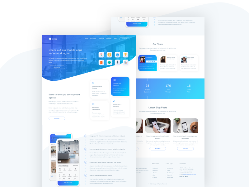 Beapp - Mobile App Development Agency HTML5 Template by tempload on ...