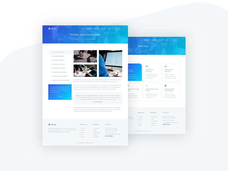 Beapp Mobile App Development Agency Html5 Template Free Download