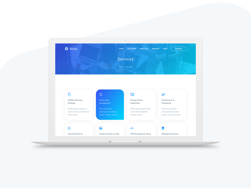 Beapp - Mobile App Development Agency HTML5 Template by tempload on ...