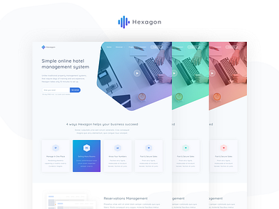 Hexagon - Agency, Startup and SaaS Template agency app corporate creative hexagon hotel landing portfolio saas startup themeforest