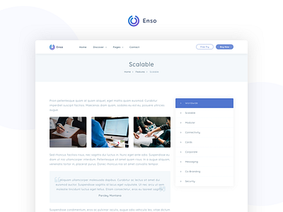 Enso - Agency, Startup, Software and SaaS Template agency app corporate creative enso landing portfolio saas software startup themeforest zen