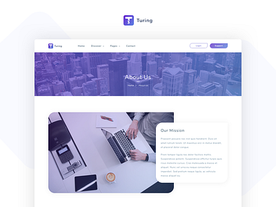 Turing - IT Solutions and Corporate Template agency app business corporate creative landing network portfolio software solutions startup themeforest