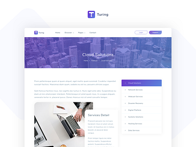 Turing - IT Solutions and Corporate Template agency app business corporate creative landing network portfolio software solutions startup themeforest