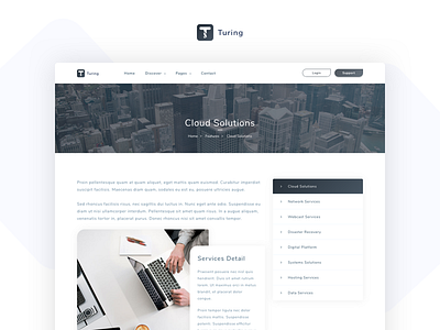 Turing - IT Solutions and Corporate Template agency app business corporate creative landing network portfolio software solutions startup themeforest