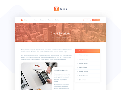 Turing - IT Solutions and Corporate Template agency app business corporate creative landing network portfolio software solutions startup themeforest