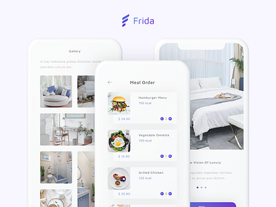 Frida - Sketch Hotel UI Kit booking holiday hostel hotel hotel app iphonex luxury motel reservation resort room tourism travel ui kit vacation