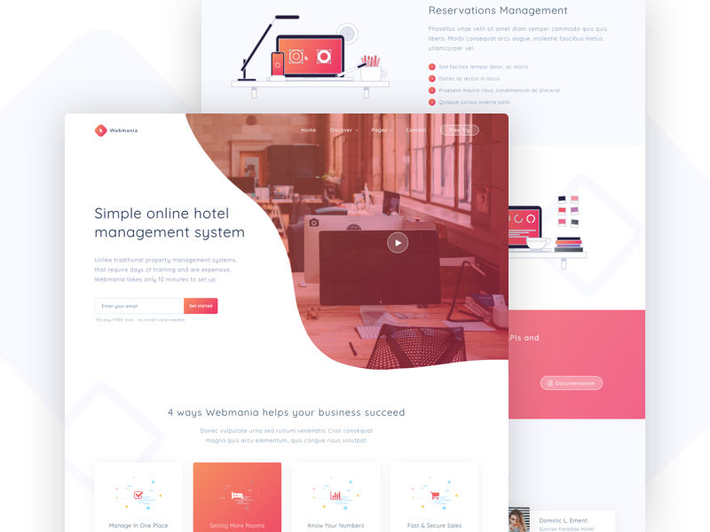 Webmania - Agency, Startup and SaaS Template by tempload on Dribbble