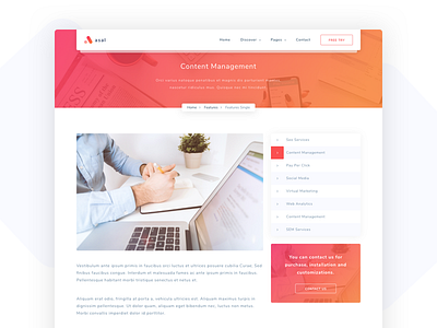 Asal - Agency and SaaS Template agency app corporate creative creative agency html5 landing mobile app modern design parallax portfolio saas