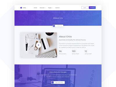 Chilo - Startup and SaaS Template agency app corporate creative creative agency html5 landing mobile app modern design parallax portfolio saas