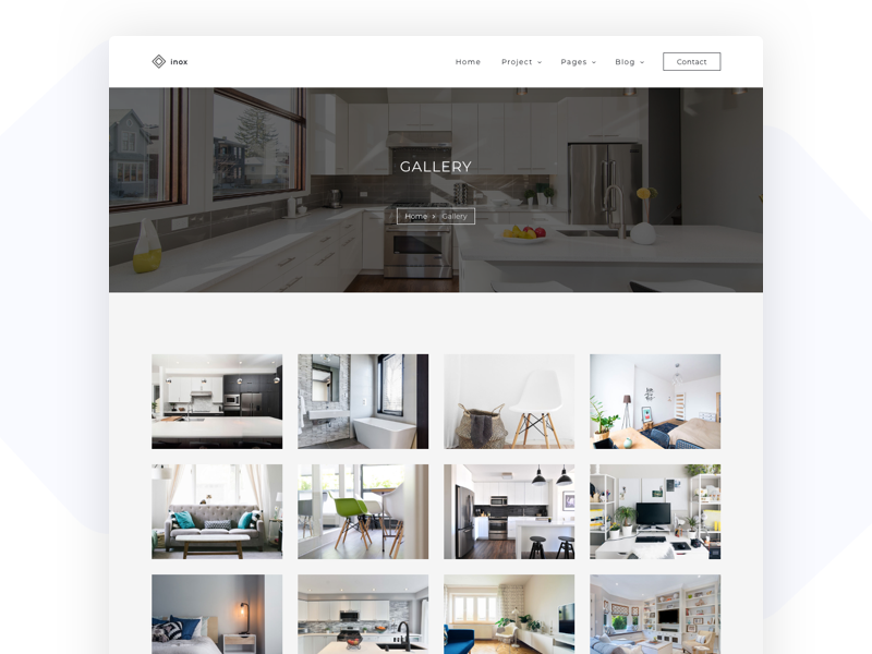 inox - Kitchen & Interior Design Template by tempload on Dribbble