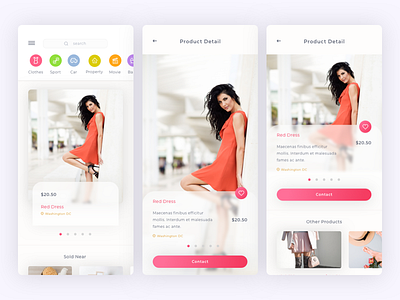 Caria - eCommerce App UI Kit agency b2c c2c creative e commerce ecommerce feed interior portfolio saas shop shopping