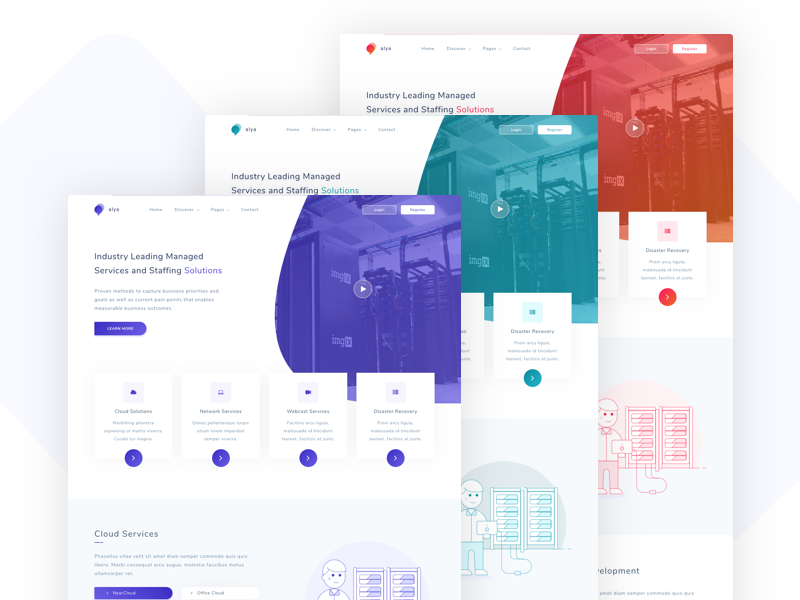Alya It Solutions And Corporate Template By Tempload Dribbble Alya It Solutions And Corporate Template
