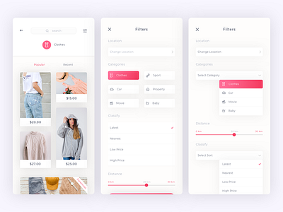 Caria - eCommerce App UI Kit agency b2c c2c creative e commerce ecommerce feed interior portfolio saas shop shopping