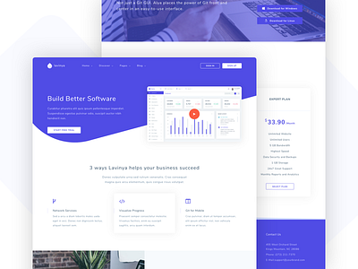 Lavinya - Software and App Template agency app business corporate creative landing network portfolio software solutions startup themeforest