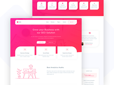 Zaha - Agency and SaaS HTML5 Template agency app business corporate creative landing network portfolio software solutions startup themeforest