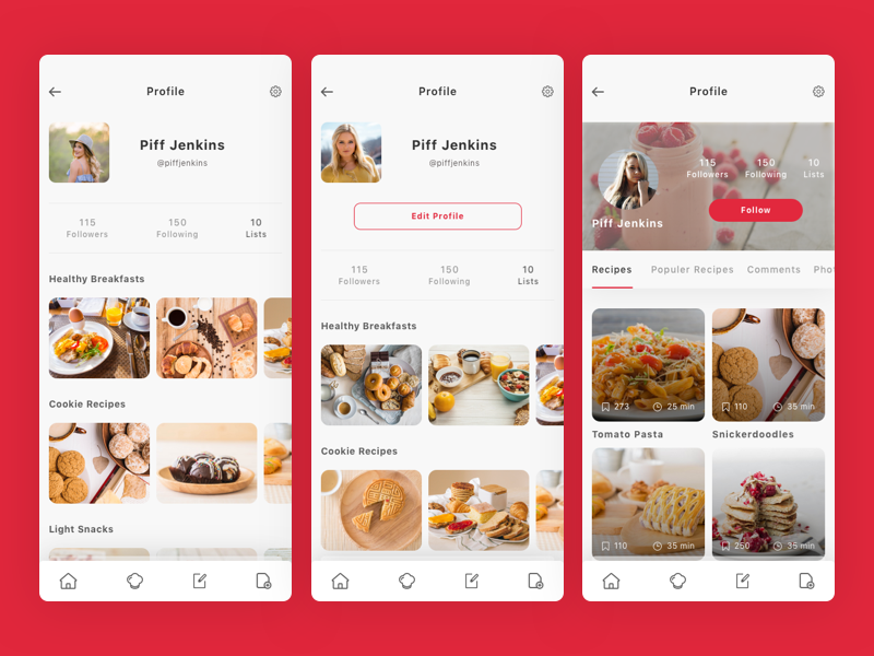 Roka - Recipes and Food Plan App UI Kit delicious recipe restaurant kitchen cooking chef app plan creative recipes food ui kit