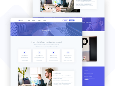 Jirono - IT Solutions and Corporate Template agency app business corporate creative landing network portfolio software solutions startup themeforest