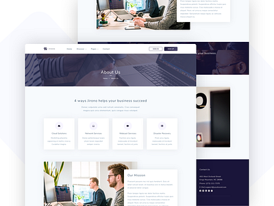 Jirono - IT Solutions and Corporate Template agency app business corporate creative landing network portfolio software solutions startup themeforest