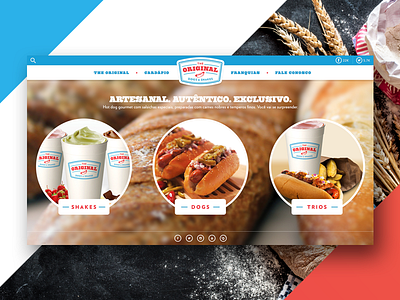 The Original design desktop food interface site ui web design webdesign website