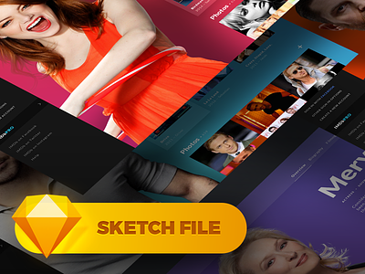 • Freebie • IMDb Concept Page — Free Sketch File concept design desktop download free freebie imdb redesign site sketch ui website