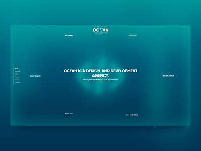 OCEAN - Development Company Website/UI Concept brand branding depth design dev logo ocean ui web