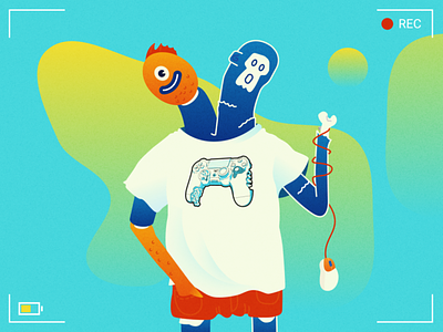 Heyo, look at our t-shirt 🎮 art character illustration merch print tshirt