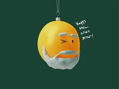 Be happier in 2023 2023 3d character illustration new year santa