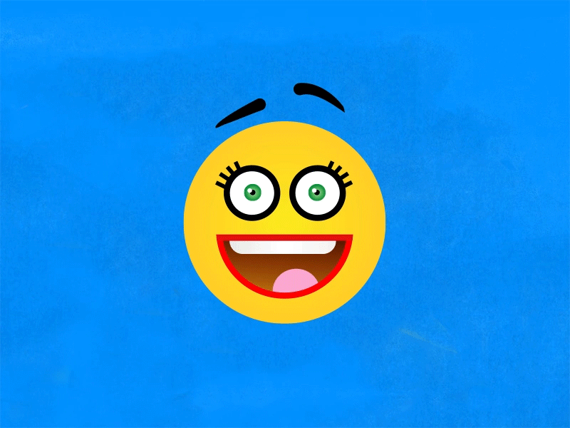 Happy smiles animation face happy smiles