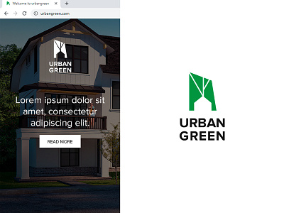 "Urban Green" logo brand branding green logo logos logotype
