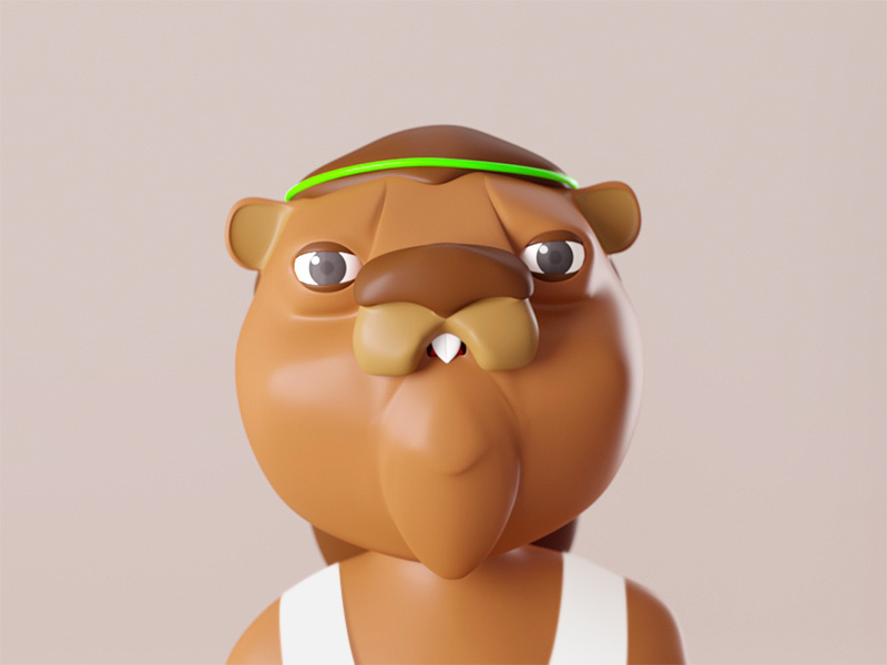 Party Beaver party c4d beaver animal dance animation design character 3d