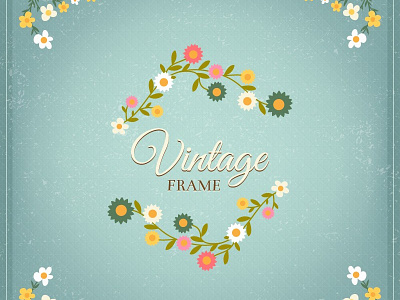 Vector file: Vintage floral illustration