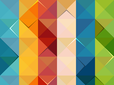 Colorful Triangle Pattern (free) blue colorful geometric green highlights orange pattern red salmon shadows triangles