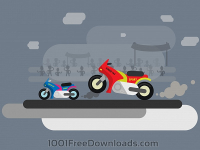 Vector transport illustration for design