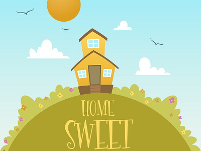 Home Sweet Home (vector illustration)