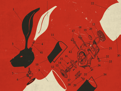 Dutch Hare Show Poster illustration poster print screen print