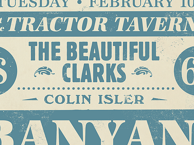 Banyans Show Poster flyer print spot color