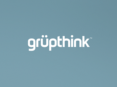 Grüpthink Wordmark font logo typography