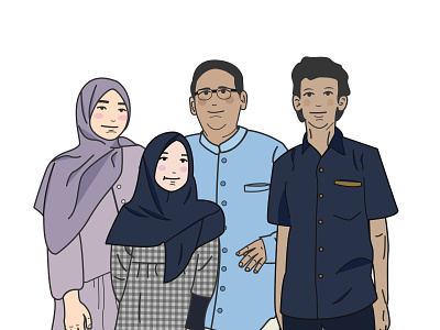 Family Picture Illustration illustration