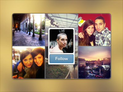 Instagram Widget (default state) ui instagram widget sketch sketchapp sketch2 sketch.app