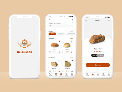 Bread shop bread bread shop food ui