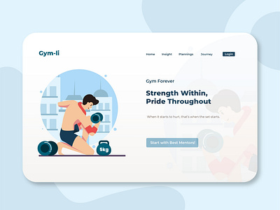 Gym-li Workout Company - Landing Page Design