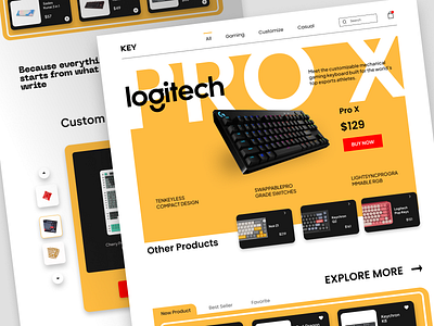 KEY - Creative Design Keyboard Online Shop Landing Page