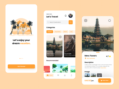Travel App Design ✈