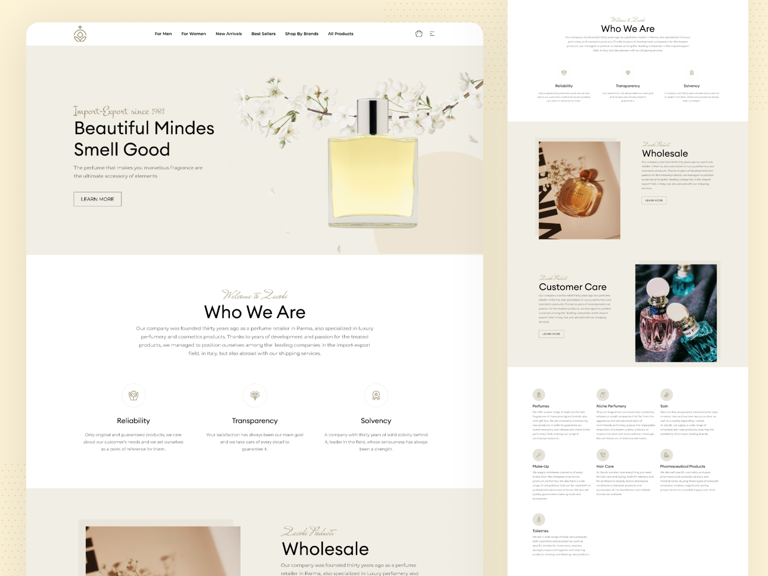 Perfume Website Design by Alvin Koshiya on Dribbble